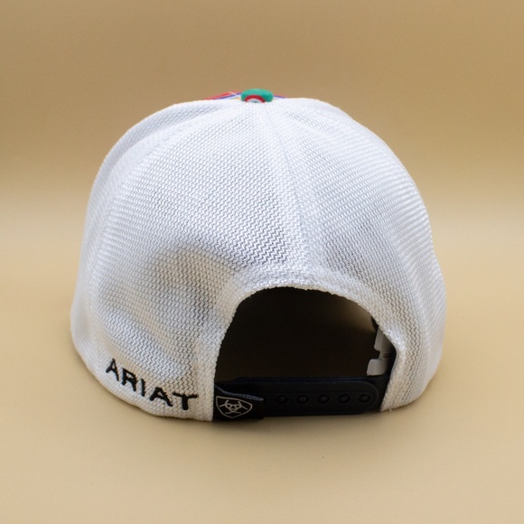Ariat Serape Striped Mesh Snap Back Baseball Cap Women's Size OSFM - Picture 4 of 7
